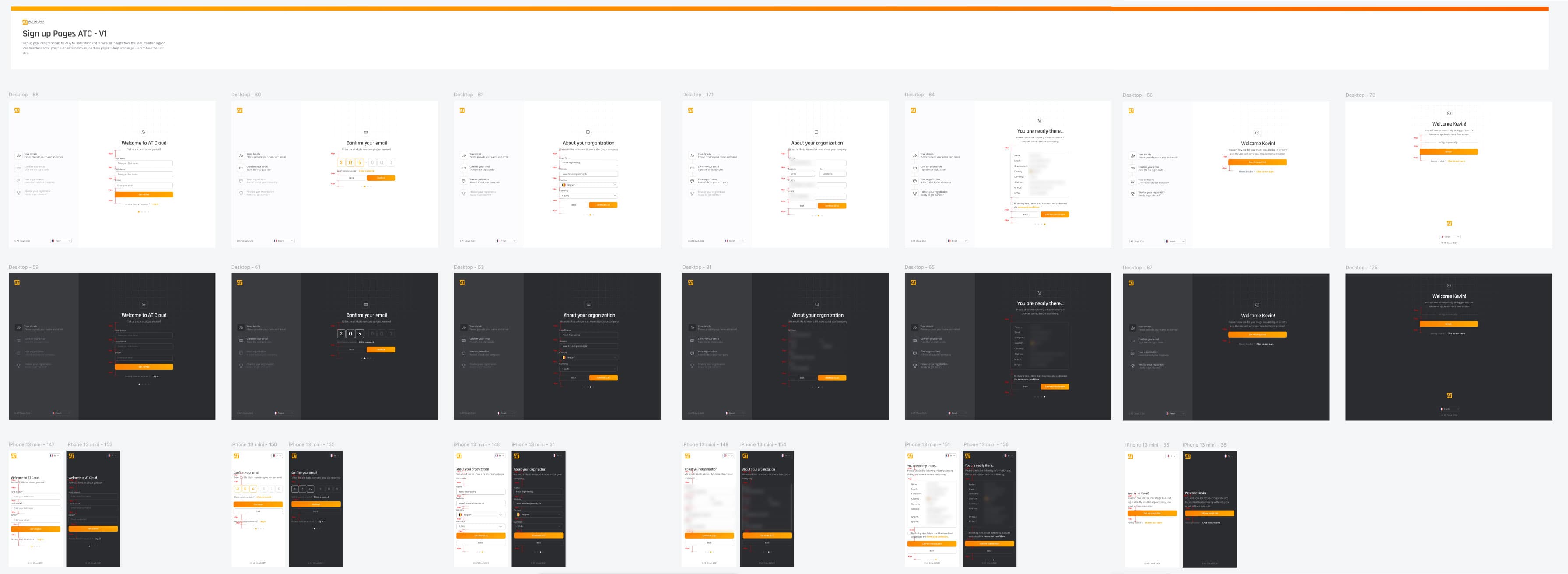 Signup process