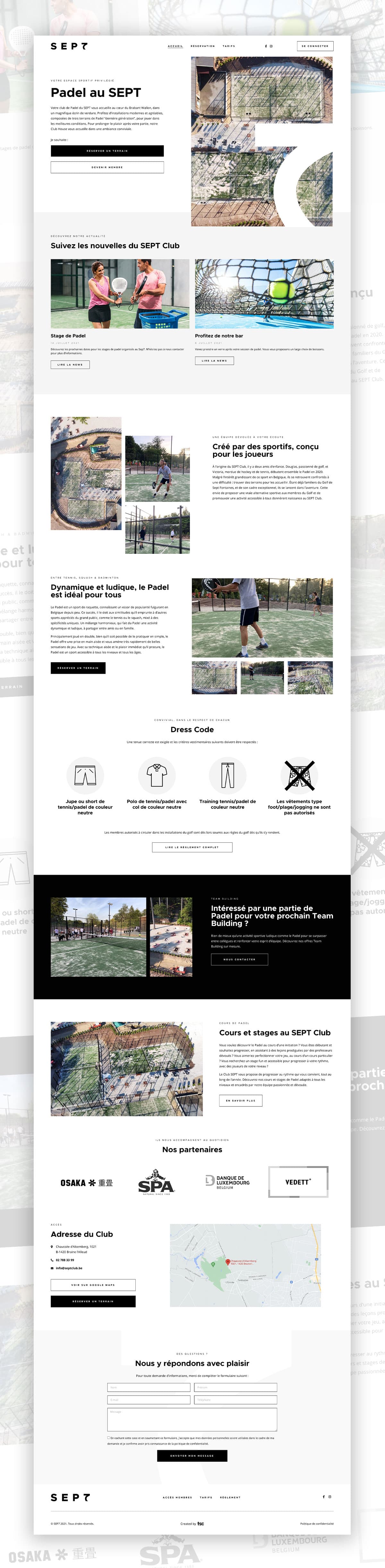 Sep7 - Padel Club project detail