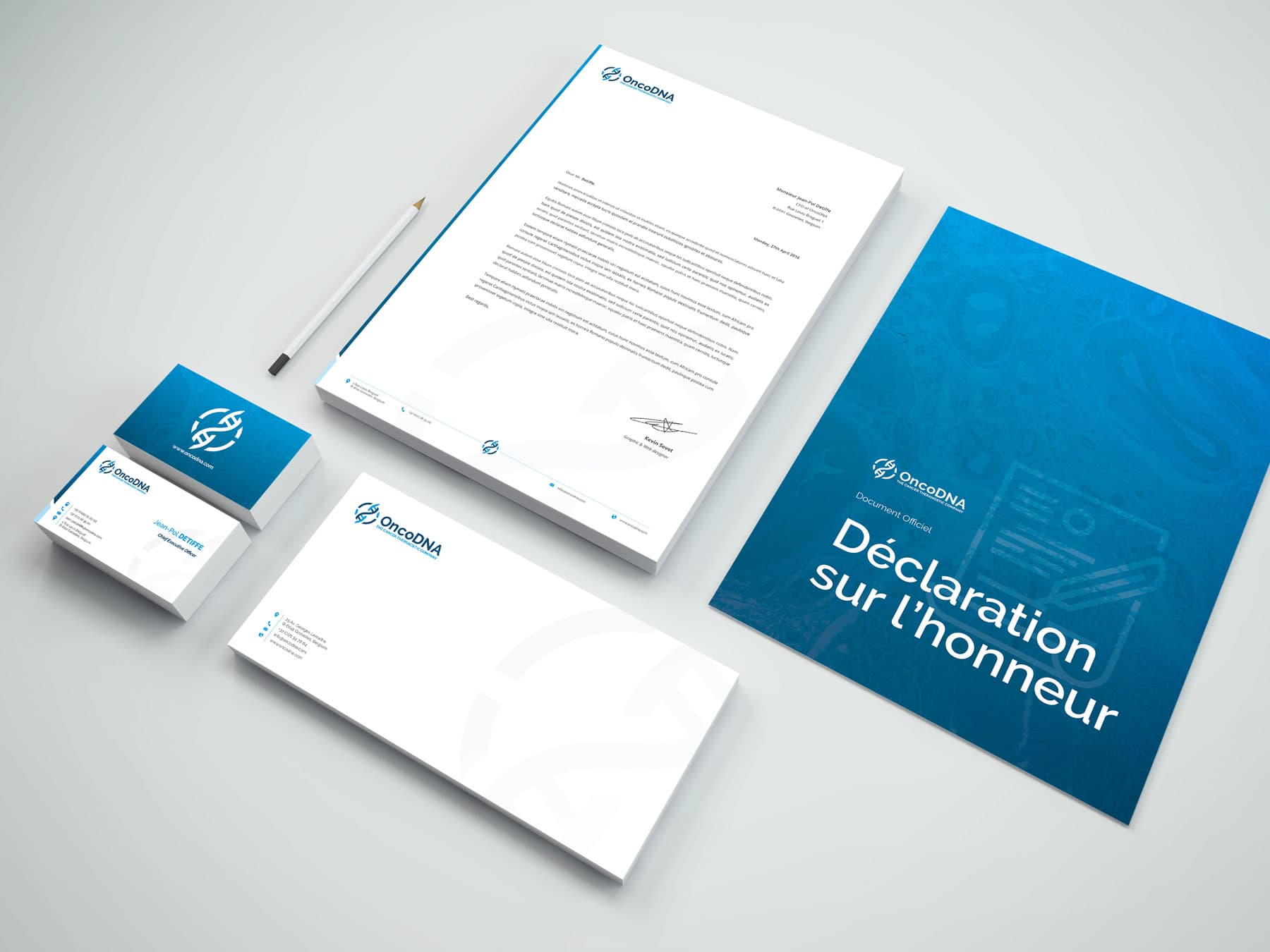 OncoDNA Branding project detail