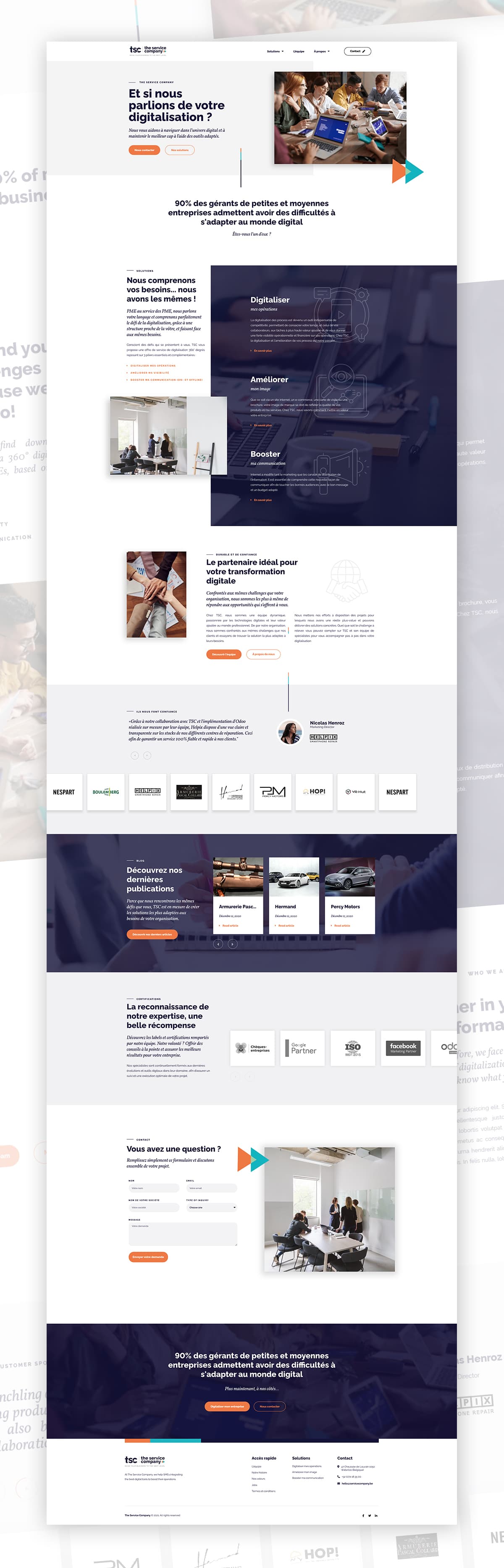 TSC Website project detail