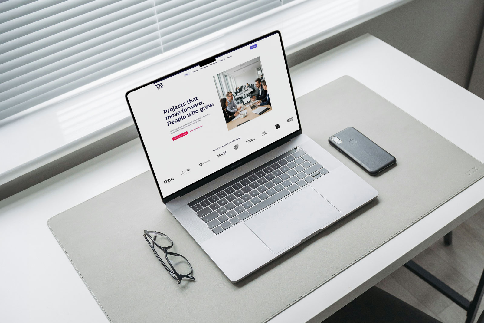 TMS Group Website - Consulting & Digital Strategy - Portfolio project by Kevin Sovet